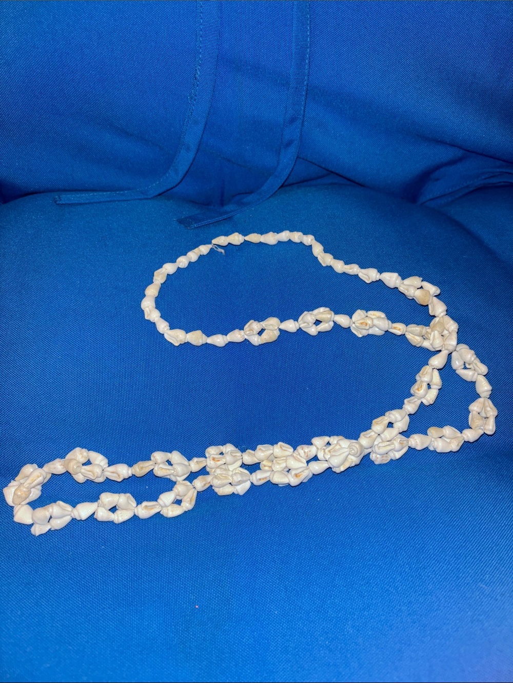 Sea Shell Necklace Colored White Gently Worn NWOTS - Picture 3 of 5